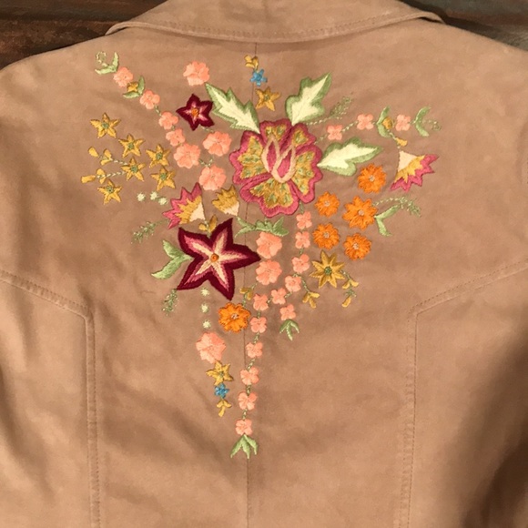Double D Ranch Leather Embroidered Jacket - Picture 7 of 7